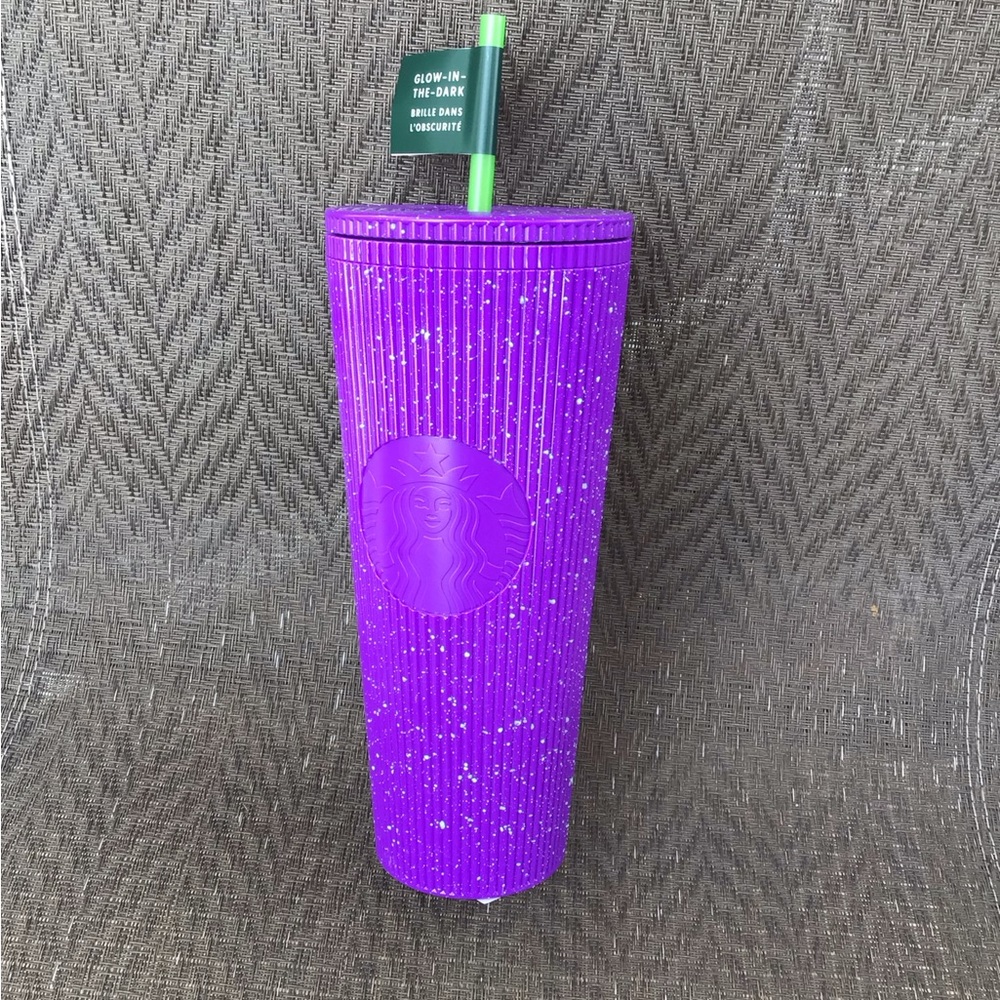 Starbucks 2024 Purple Halloween Glow-In-The-Dark 24 oz. Tumbler